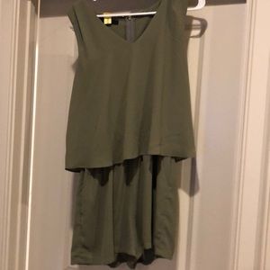 And-b Olive green Hailey Romper size medium
